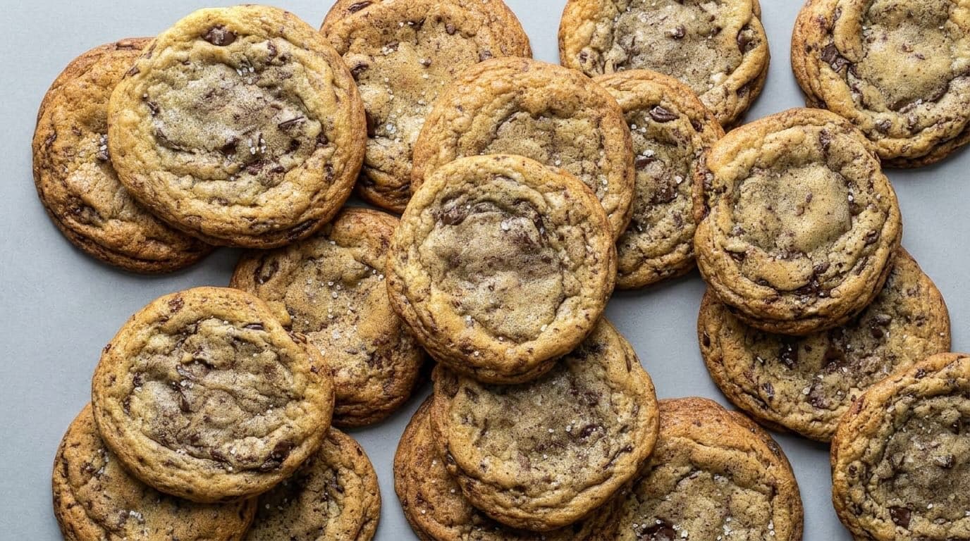 Galletas de Mantequilla Dorada con Chocolate